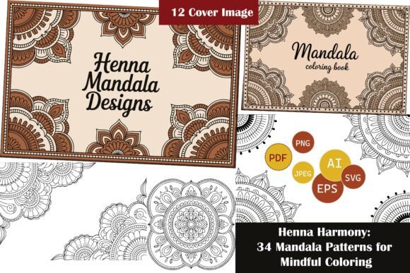 Download 34 Henna Mandala Coloring Pages - Mandala coloring pages Collection