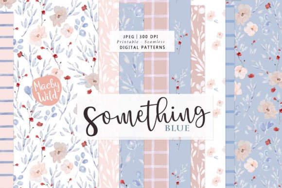 Download Watercolor Flower Pattern Something Blue - Flower Collection