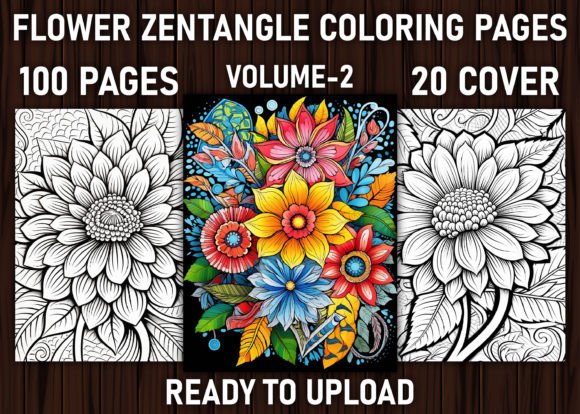 Download Flower Zentangle Coloring Pages - Flower Collection
