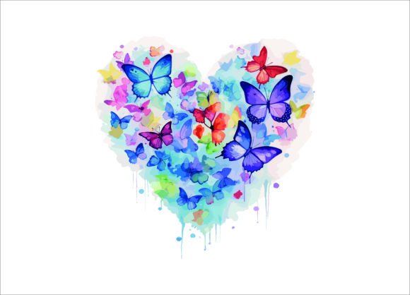 Download Watercolor Butterfly and Flower Artwork, - Flower Collection