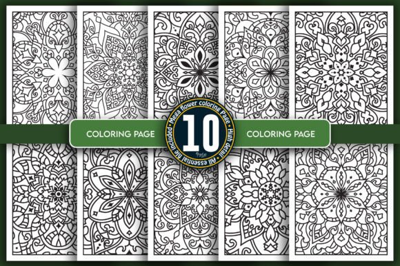 Download Flower Mandala Coloring Page Bundle - Flower Collection