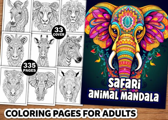 Download Safari Animal Mandala Coloring Pages - Mandala coloring pages Collection