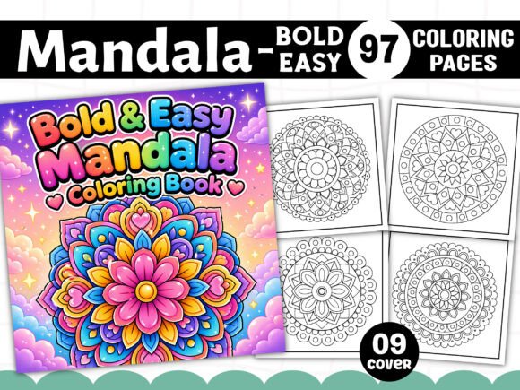 Download Bold and Easy Mandala Coloring Pages - Mandala coloring pages Collection