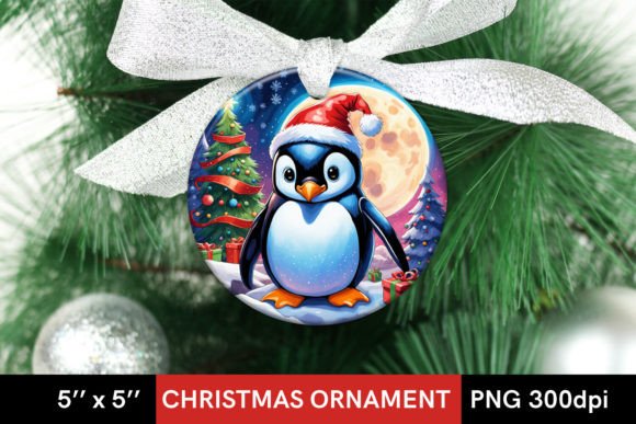Download Christmas Penguin - Round Design - Round design Collection