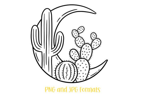 Download Cacti and Moon Wreath Flower PNG Graphic - Flower Collection